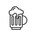 Beer icon vector illustration. Food and cooking Royalty Free Stock Photo