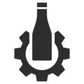 Beer Industry Flat Icon Illustration
