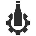 Beer Industry Flat Icon Image Royalty Free Stock Photo
