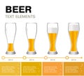 Beer Infographic. timeline of achievements.