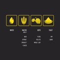 Beer ingredients icon