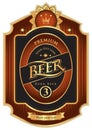 Beer label Royalty Free Stock Photo