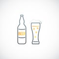 Beer line icon.