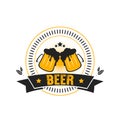 Beer logo design template