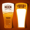 Beer menu glass