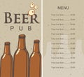 Beer menu and price