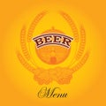 Beer menu Royalty Free Stock Photo