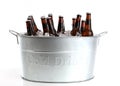 Beer in a metal bucket