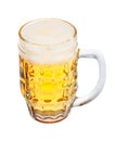 Beer mug with clipping path Royalty Free Stock Photo