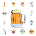 beer mug colored sketch style icon. Detailed set of color beer in hand drawn style icons. Premium graphic design. One of the Royalty Free Stock Photo