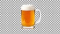Beer Mug with Foam Head Royalty Free Stock Photo