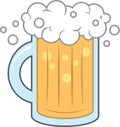 Beer Mug Foam Royalty Free Stock Photo