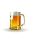 Beer mug with froth