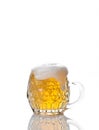 Beer mug isolated on white Royalty Free Stock Photo