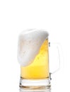 Beer mug isolated on white Royalty Free Stock Photo