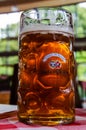 Beer Mug with logo on the table in the Hacker-Pschorr brewery