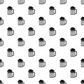 Beer mug pattern, simple style Royalty Free Stock Photo