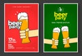 Beer party poster Royalty Free Stock Photo