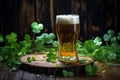 Mug beer beverage pub wooden lager drink glass bar background alcohol Royalty Free Stock Photo