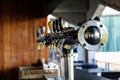 beer pipe taps for homebrewing draft drink Royalty Free Stock Photo