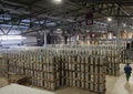 Beer production and storage plant Royalty Free Stock Photo
