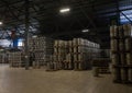 Beer production and storage plant Royalty Free Stock Photo