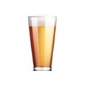 Beer Glass Realistic Composition Royalty Free Stock Photo