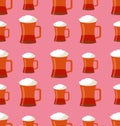 Beer seamless pattern