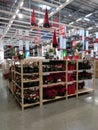 Beer-Sheva Israel Oktober 2019 10 Red Christmas gnome in high triangular felt hats, toys in the Ikea store