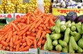 Booth with vegitables in Beer-Sheva farmers market.