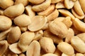 Beer snack. Salty roasted peanuts closeup Royalty Free Stock Photo