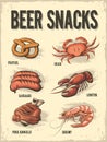 Beer Snacks Royalty Free Stock Photo