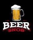 Beer snob graphic