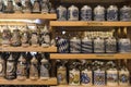 Original Bavarian Beer steins in Munich Royalty Free Stock Photo