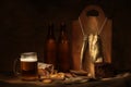 Beer still life Royalty Free Stock Photo