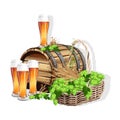 Beer still life Royalty Free Stock Photo