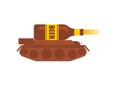 Beer tank. Alcoholic Troops. Military tank shoots beer. vector illustration