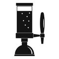 Beer tap icon, simple style Royalty Free Stock Photo