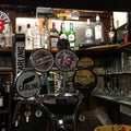 Beer taps UK pub