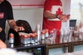 The beer tent at Canada Day 2017 celebrations in London