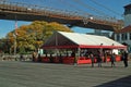 Beer Tent and Ice Cream Factory, Brooklyn New York, USA Royalty Free Stock Photo