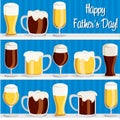 Happy Father`s Day beer card