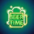 Beer Time Neon Sign