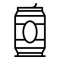 Beer tin can icon outline vector. Brewery tank