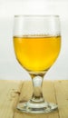 Beer in water goblet Royalty Free Stock Photo