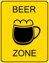 Beer zone - sign