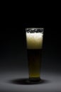 Beerglass lit from above Royalty Free Stock Photo