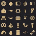Beerhouse icons set, simple style Royalty Free Stock Photo