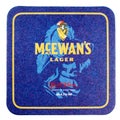 Beermat drink coaster isolated