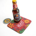 Beermat isolated on white background Royalty Free Stock Photo